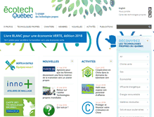 Tablet Screenshot of ecotechquebec.com